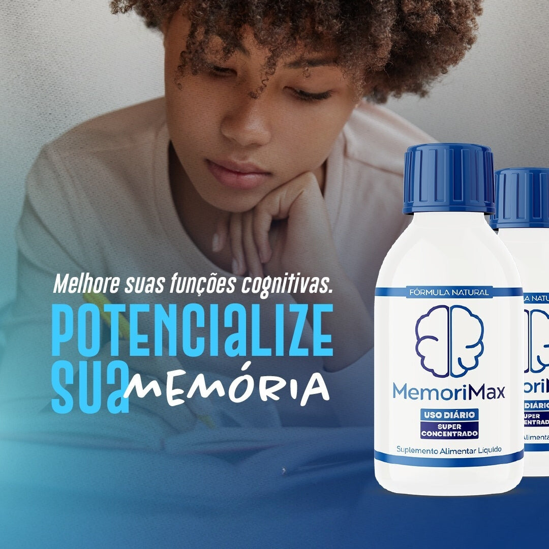 Memorimax 60ml - Clareza Mental e Foco + Frete Grátis