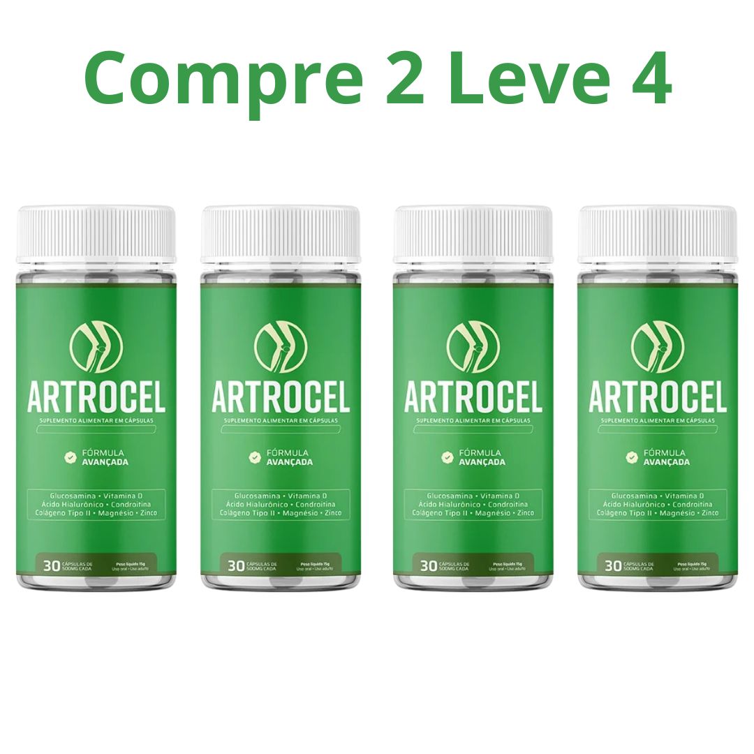 Artrocel 30 Cápsulas - Recupere Suas Articulações - Promoção Oficial