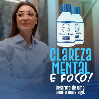 Memorimax 60ml - Clareza Mental e Foco + Frete Grátis