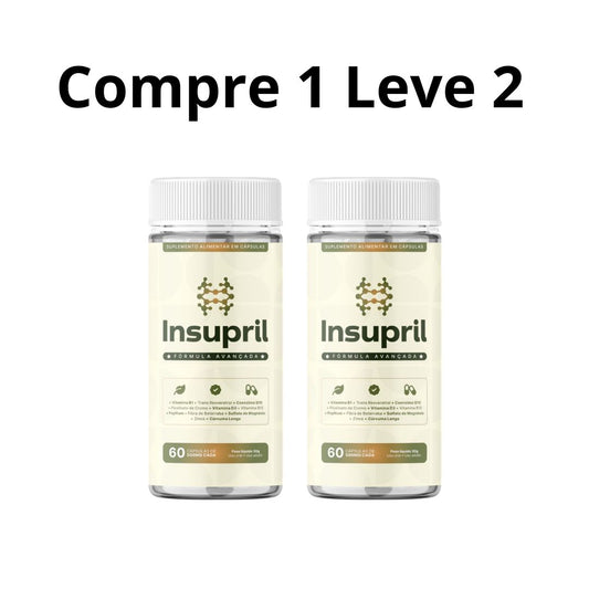Insupril 60 Cápsulas - Aliado Para Uma Vida Mais Saudável + Frete Grátis Cliques