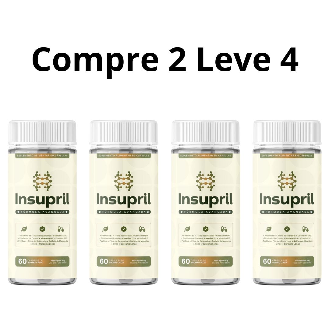 Insupril 60 Cápsulas - Aliado Para Uma Vida Mais Saudável + Frete Grátis Cliques